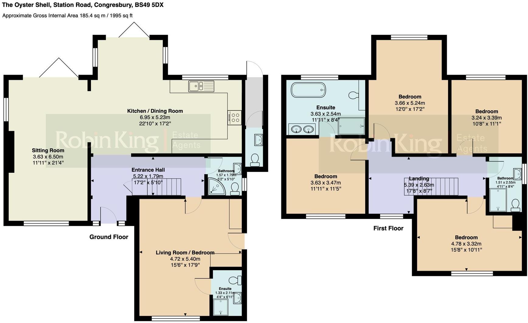 Stunning detached 5 bed, 4 bathroom home in the heart of Congresbury floorplan