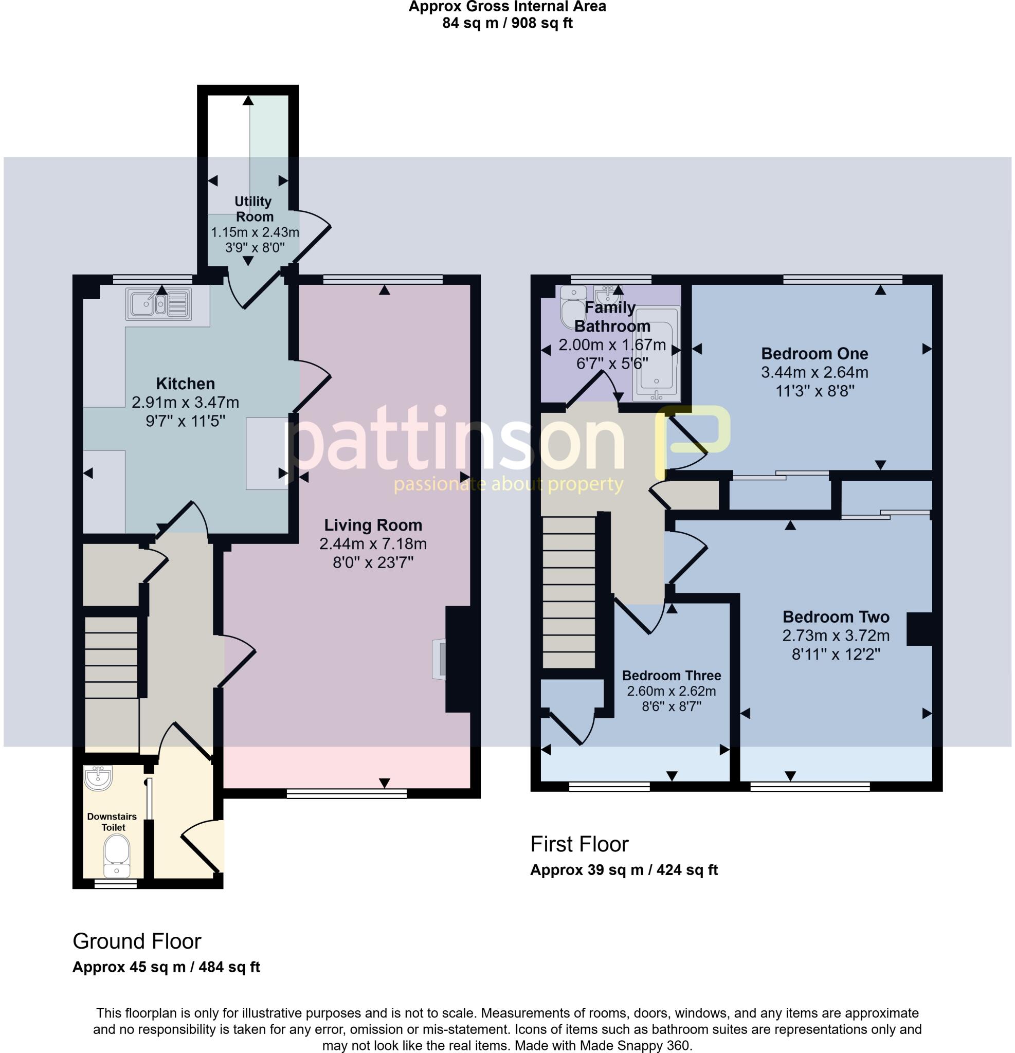 Brierley Gardens, Otterburn, Newcastle upon Tyne, Northumberland, NE19 1HB floorplan
