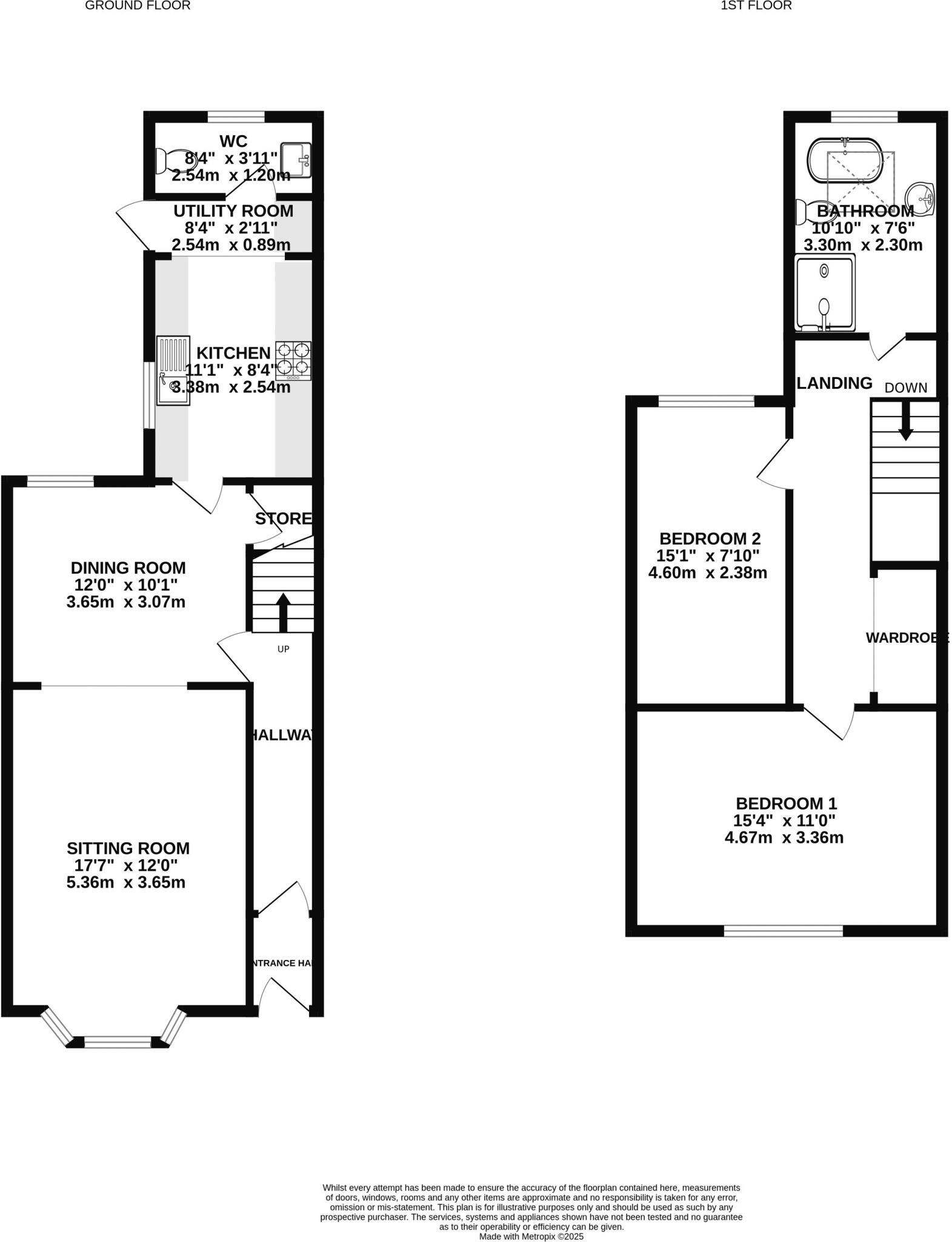 Coronation Road, Worle - STYLISH RESTORED HOME  floorplan