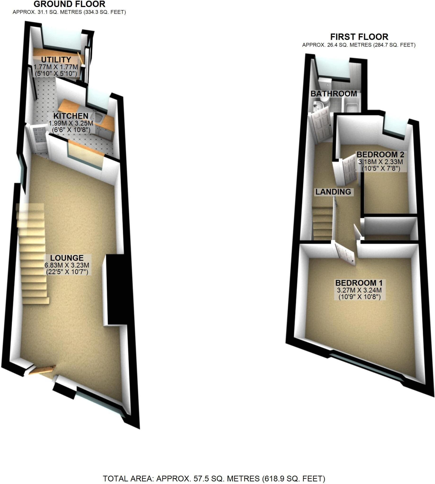 Union Road East, Abergavenny floorplan