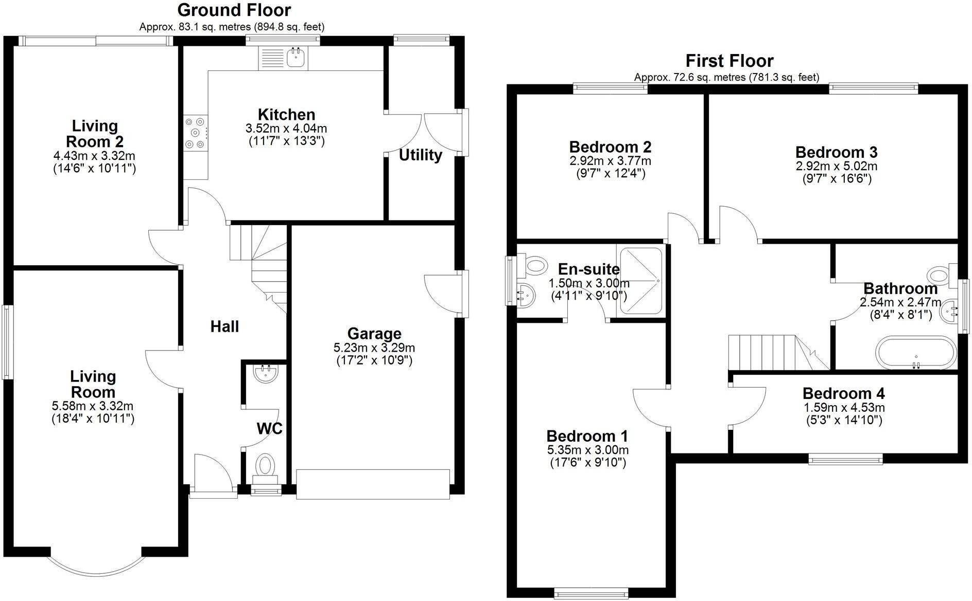 Rosewood Grove, Drury, CH7 floorplan