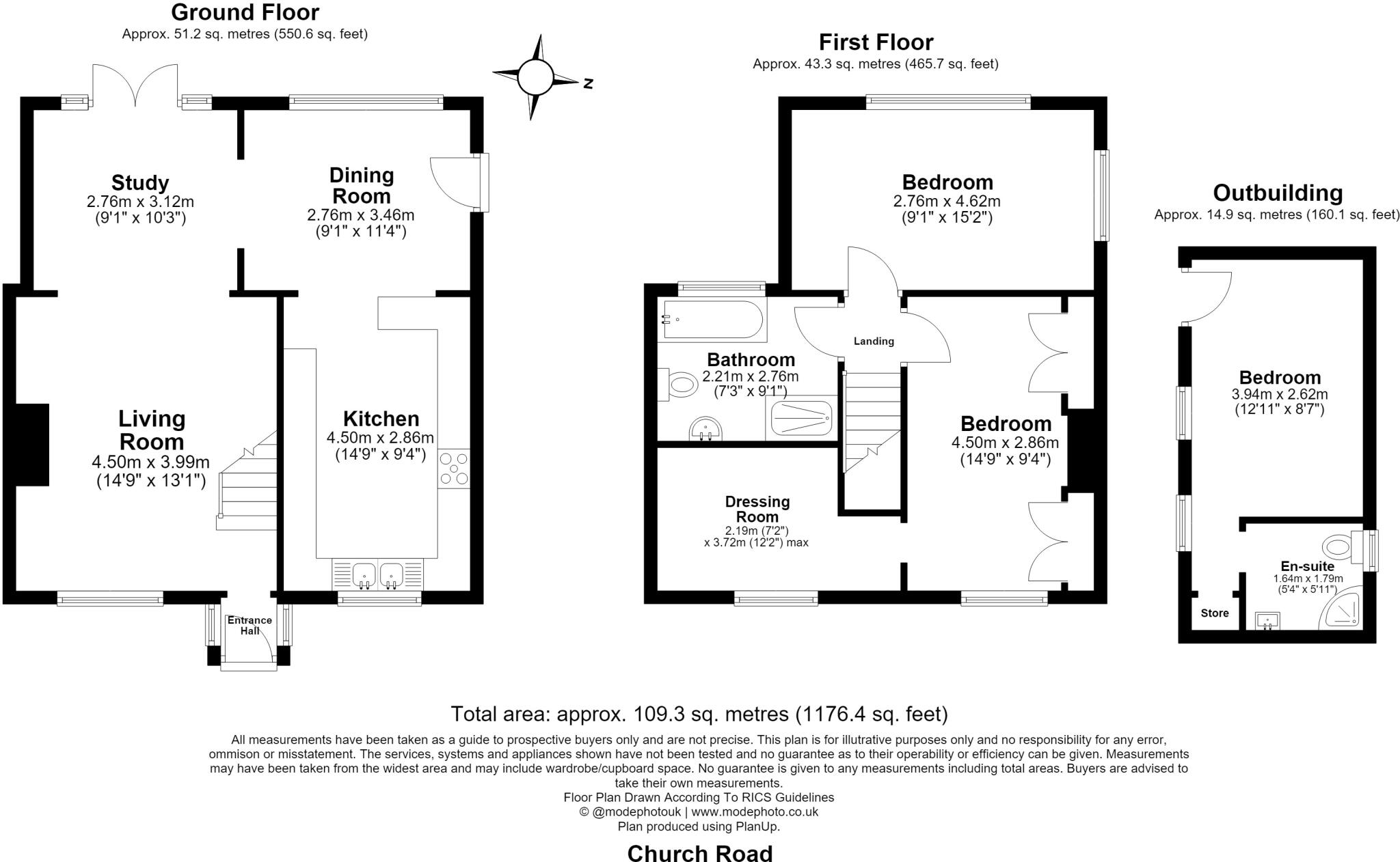 Church Road, Ramsden Heath, Billericay floorplan