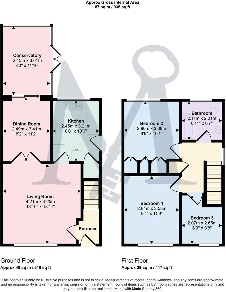 Cannock Close, Ellistown, Coalville floorplan