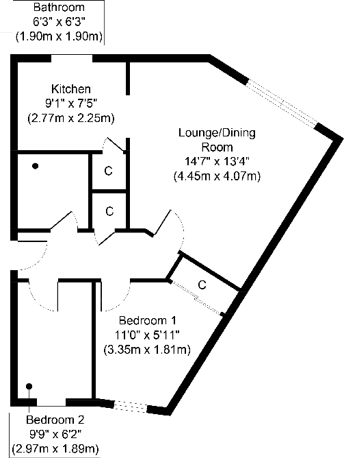 Anson Street, Bridgeton, Glasgow, G40 floorplan