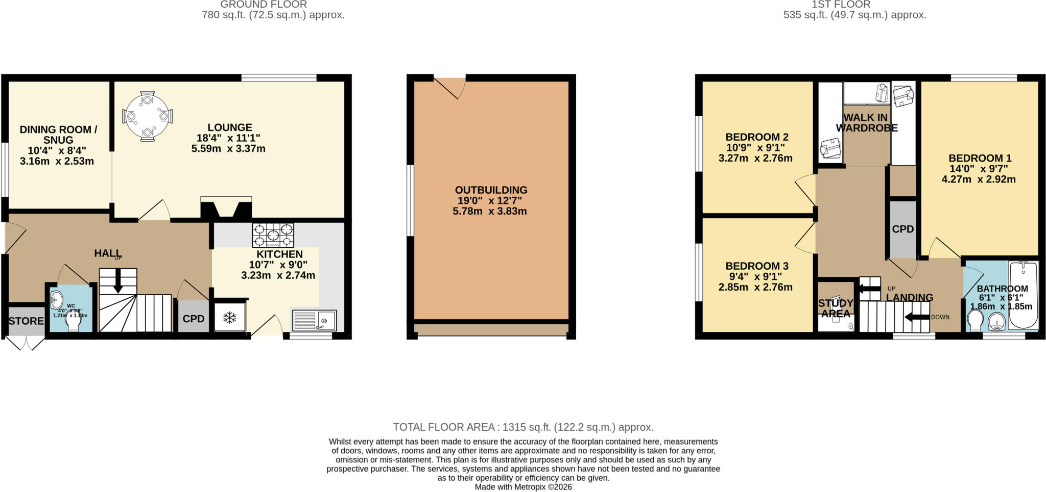 Larchwood Crescent, Lincoln, LN6 floorplan