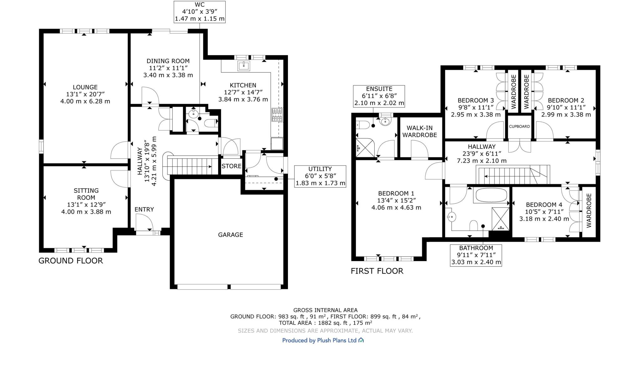 7 Golf View, Strathaven, ML10 6AZ floorplan