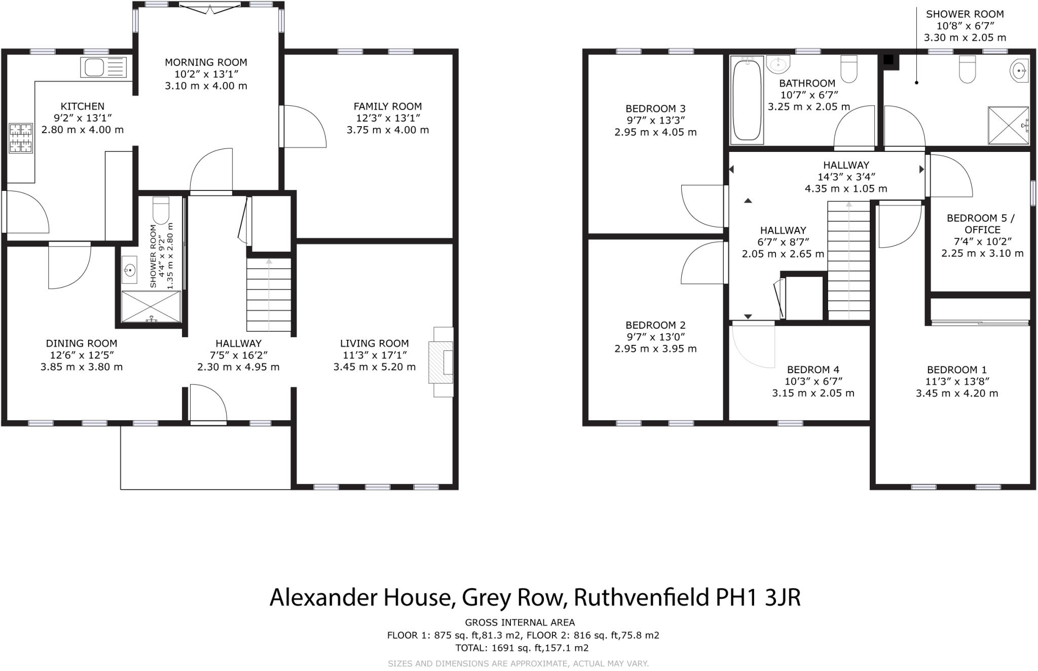 Alexander House, Grey Row, Ruthvenfield, Perth, PH1 floorplan