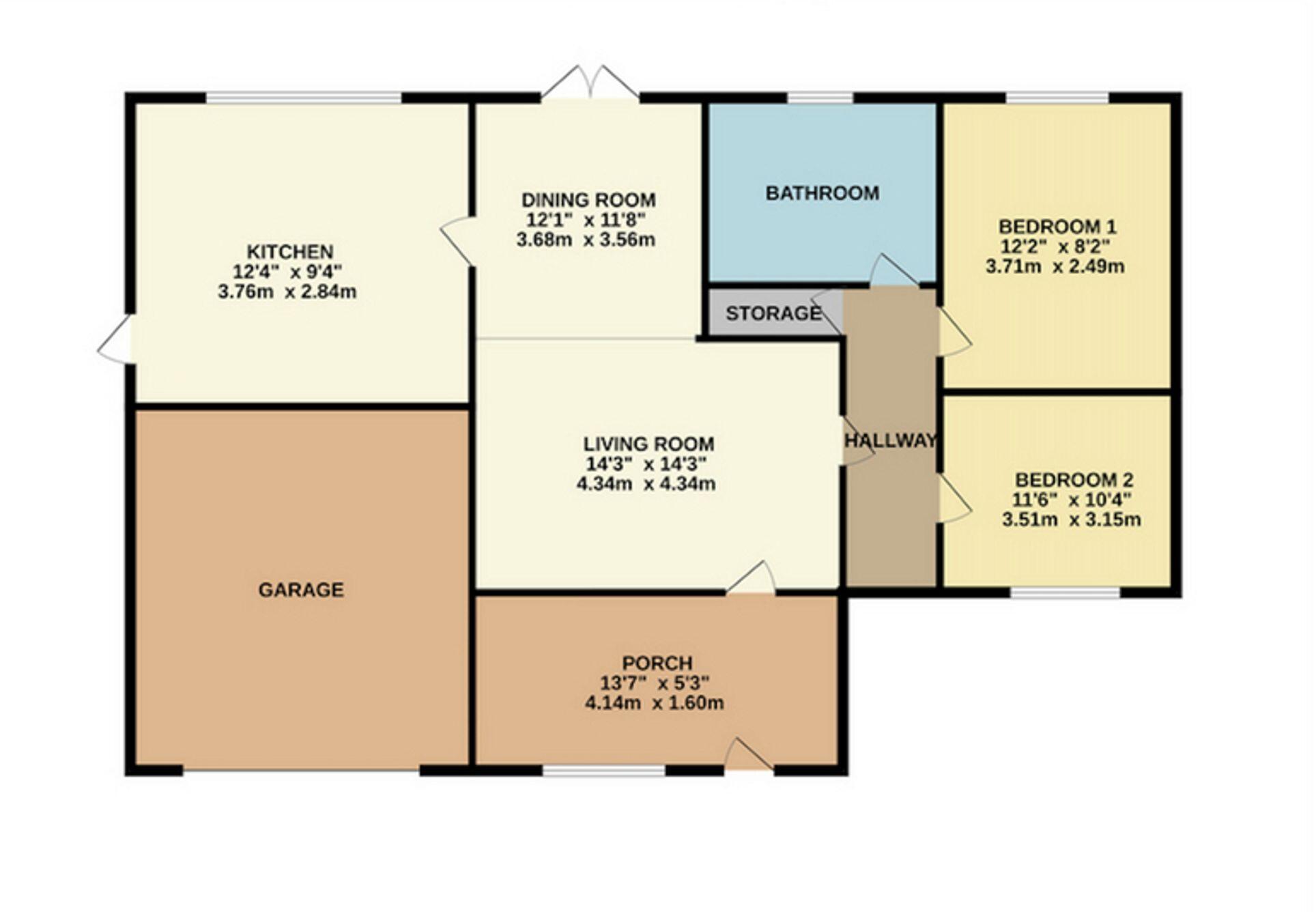 Parkside Road, Edwinstowe, NG21 floorplan