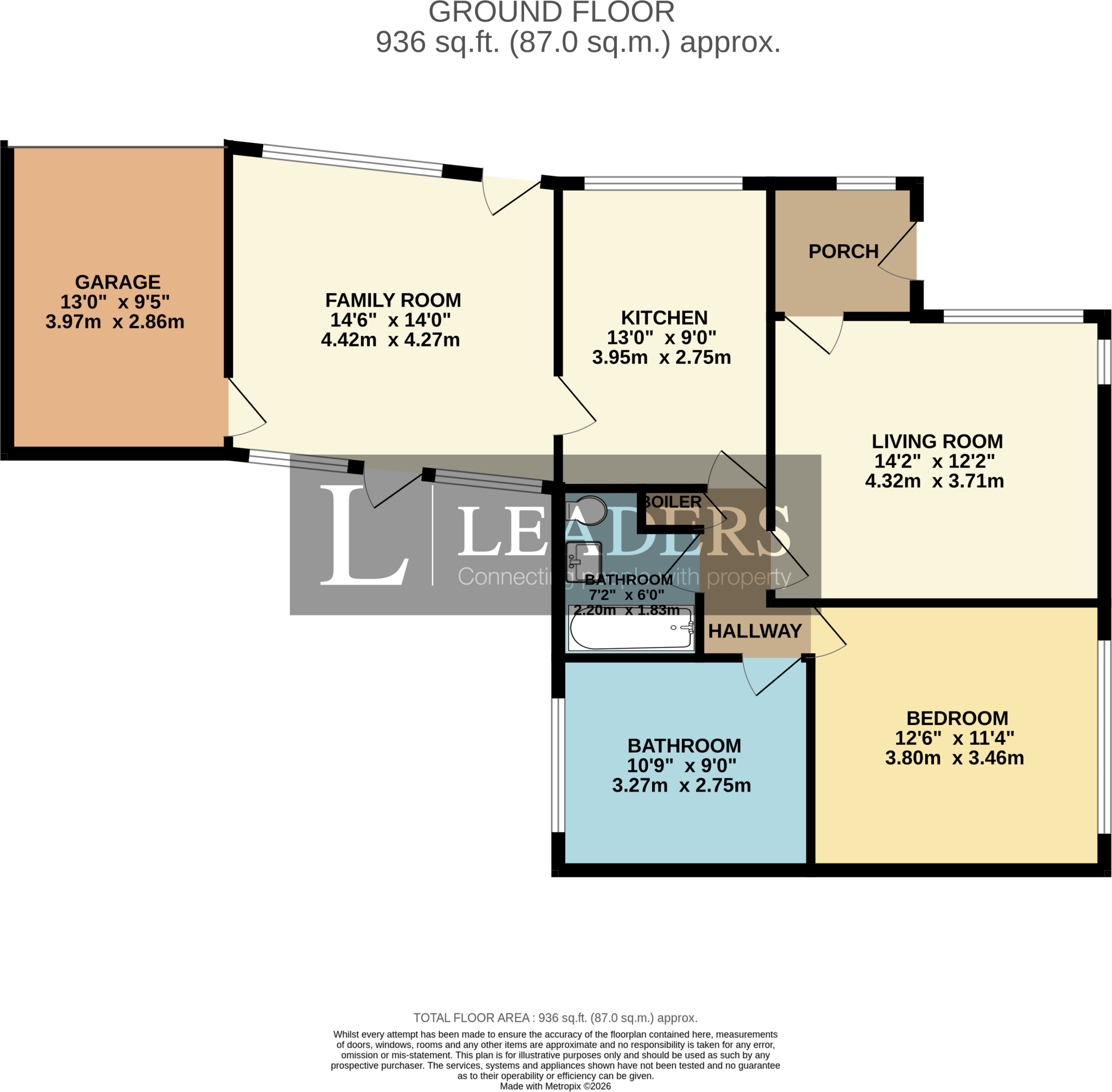 Derwent Drive, Hucknall, Nottingham floorplan