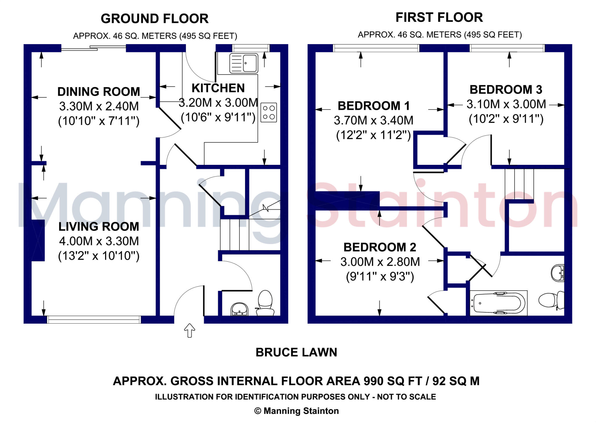 Bruce Lawn, Leeds, West Yorkshire floorplan
