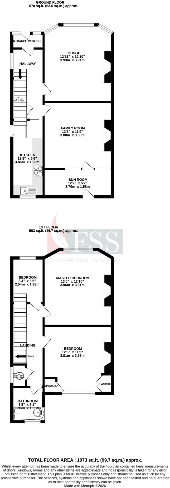 St Georges Road, Harrogate, North Yorkshire, HG2 floorplan