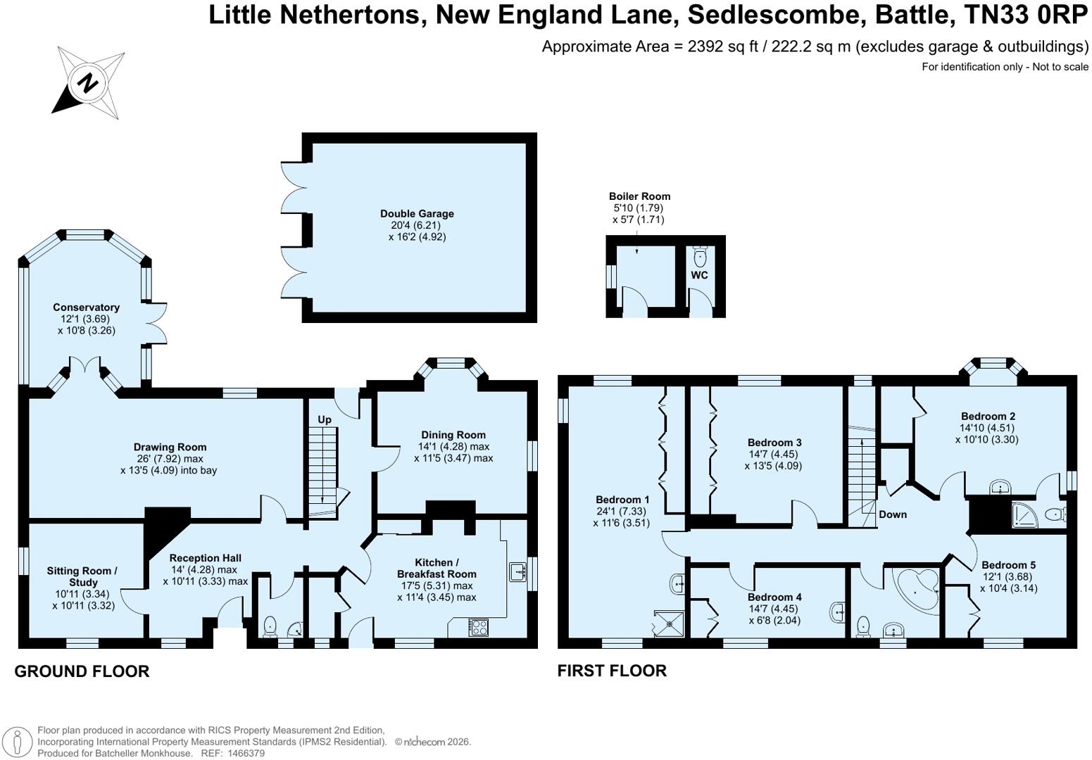 New England Lane, Sedlescombe floorplan