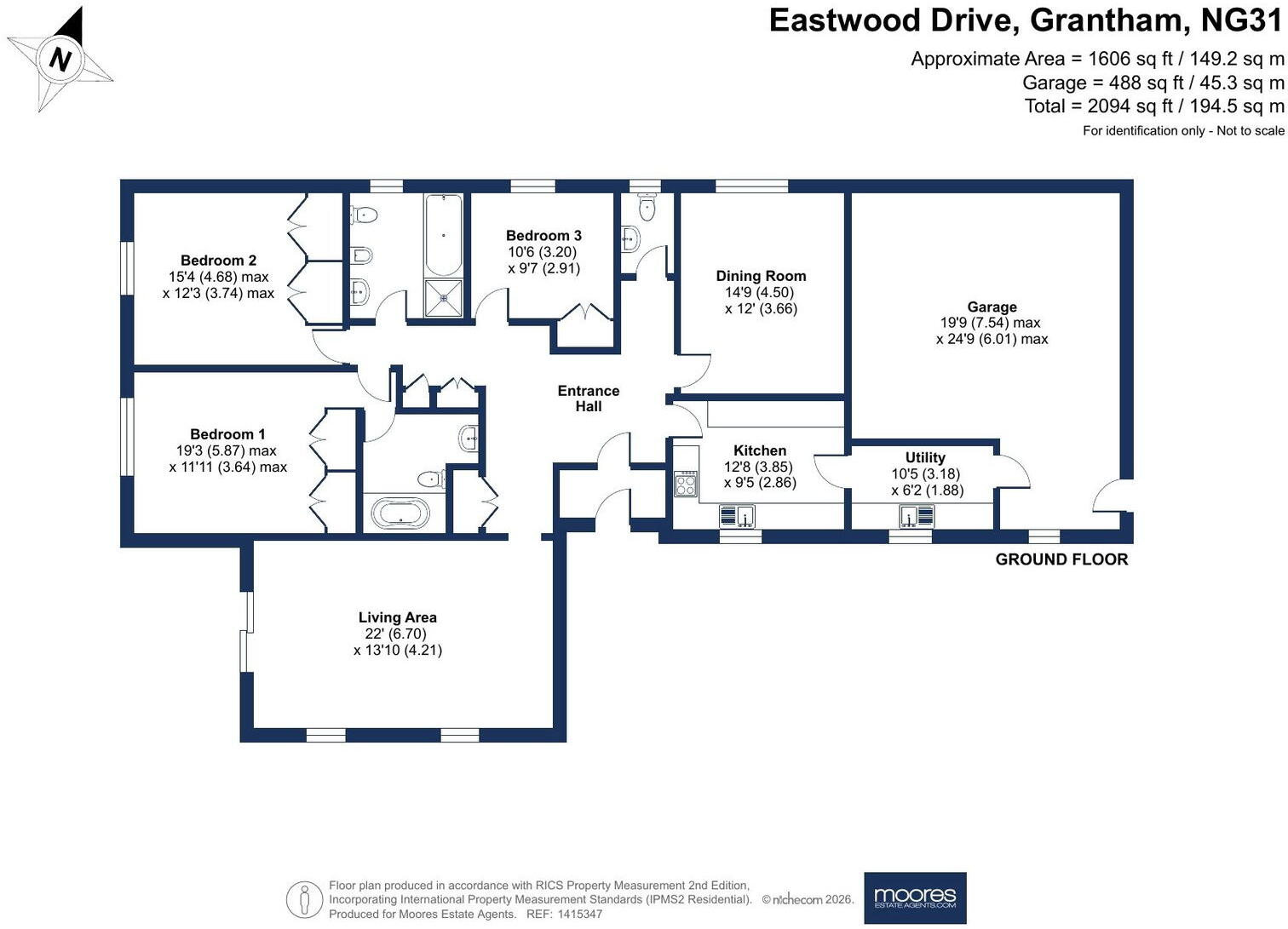 Eastwood Drive, Grantham floorplan