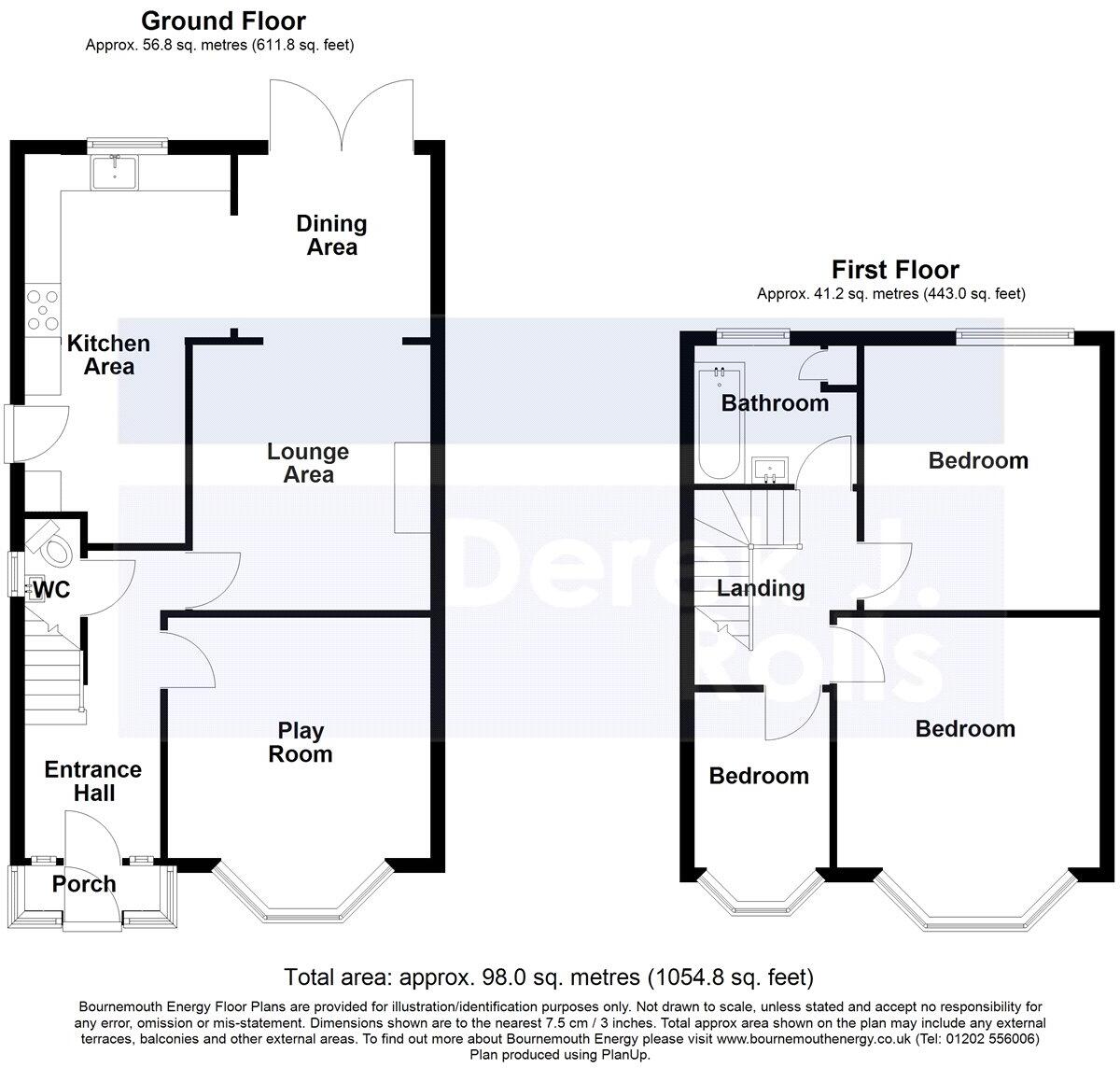 Lystra Road, Bournemouth, BH9 floorplan