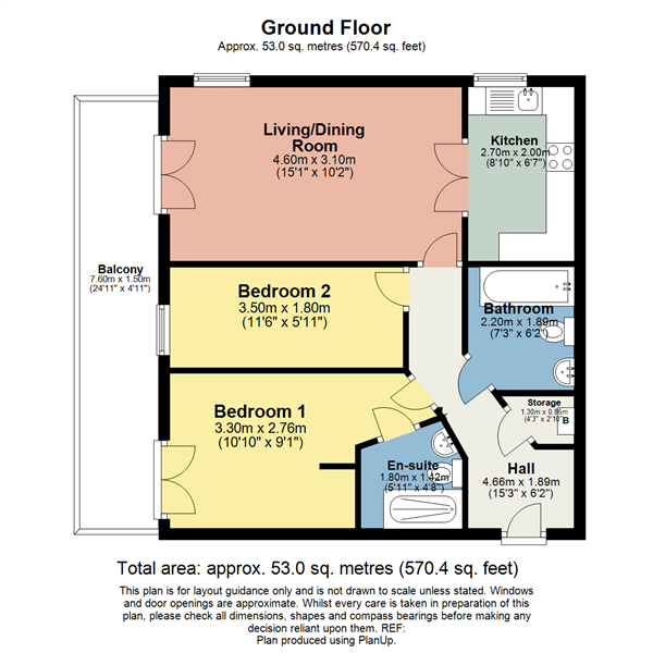 Canalside, Radcliffe, M26 3BS floorplan