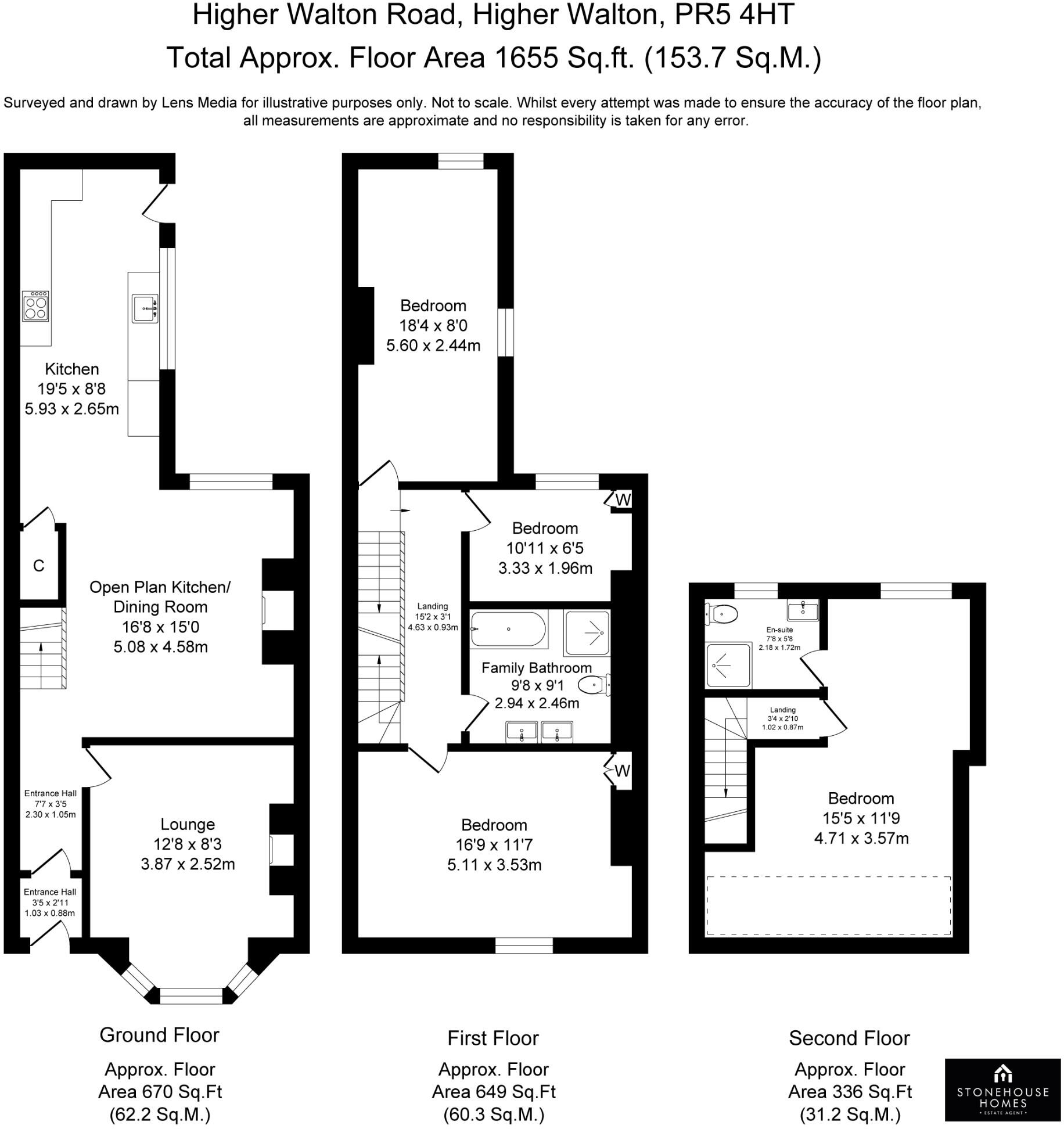 Higher Walton Road, PR5 floorplan