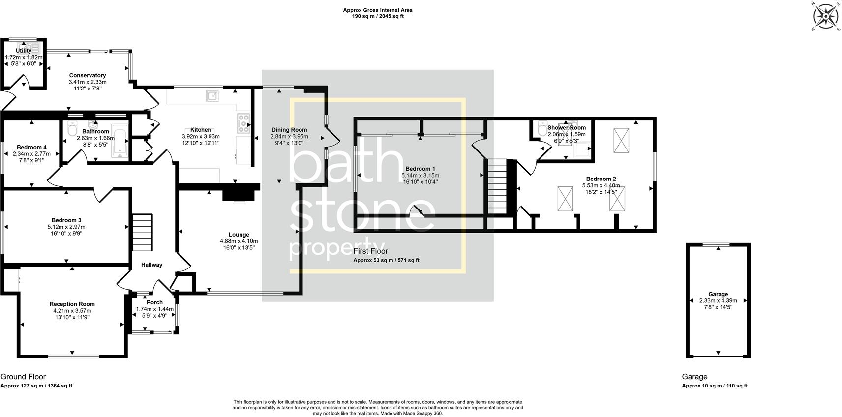Summerlea, Priston floorplan