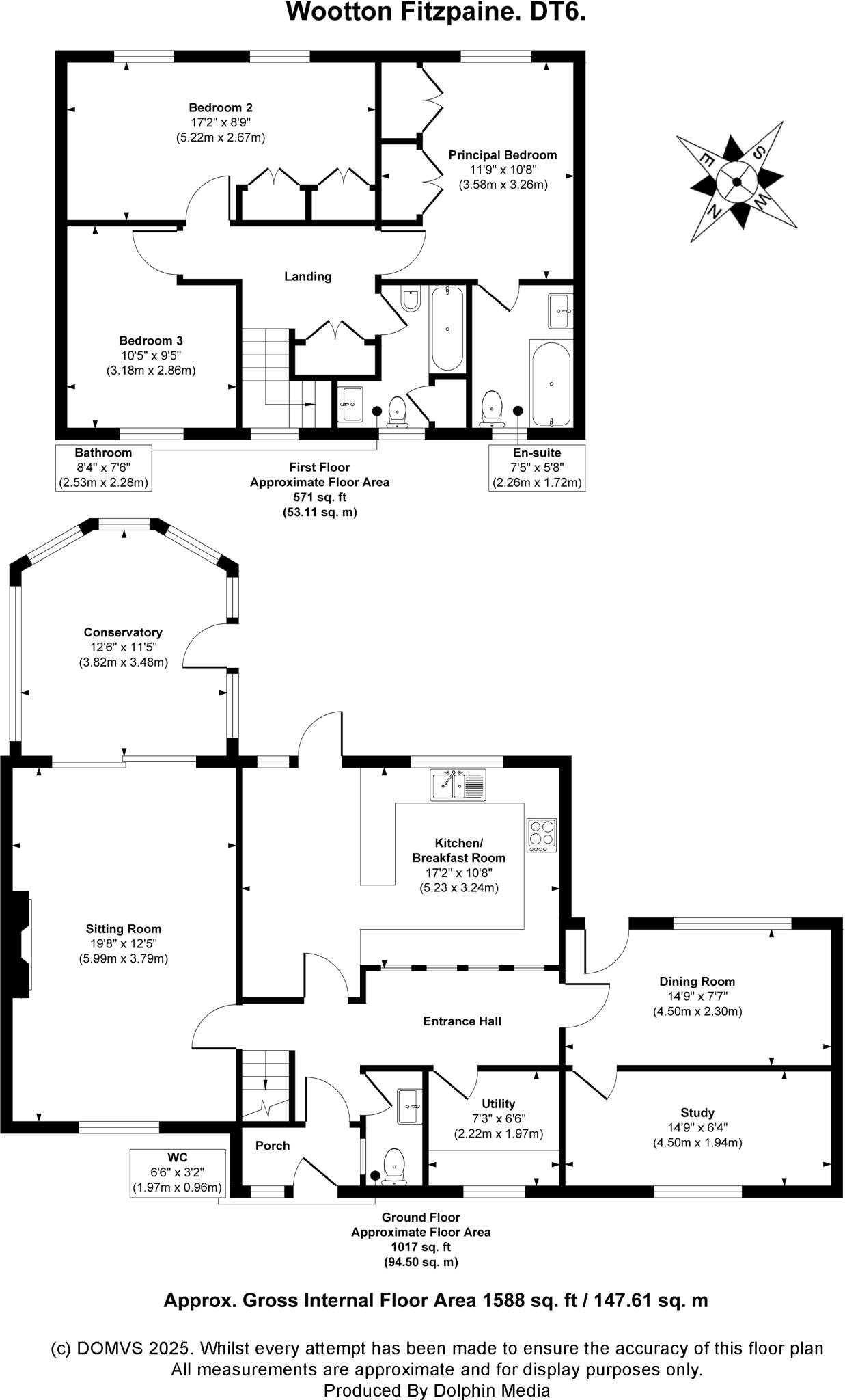 Wootton Fitzpaine, Bridport, Dorset floorplan