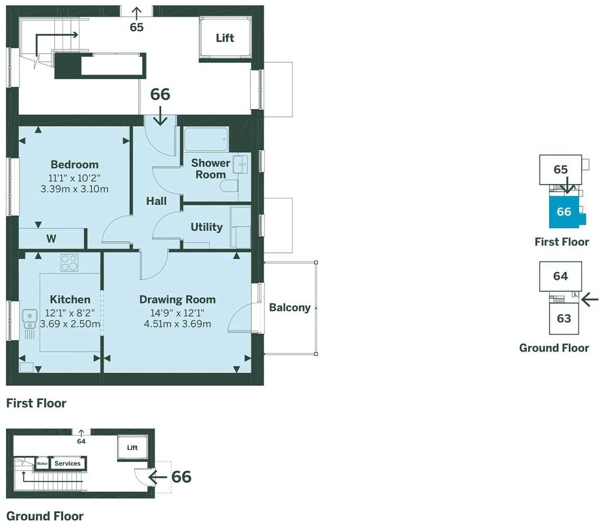 Castle Mews,
Hampdens Way, 
Watlington, 
Oxfordshire, 
OX49 5EE
 floorplan