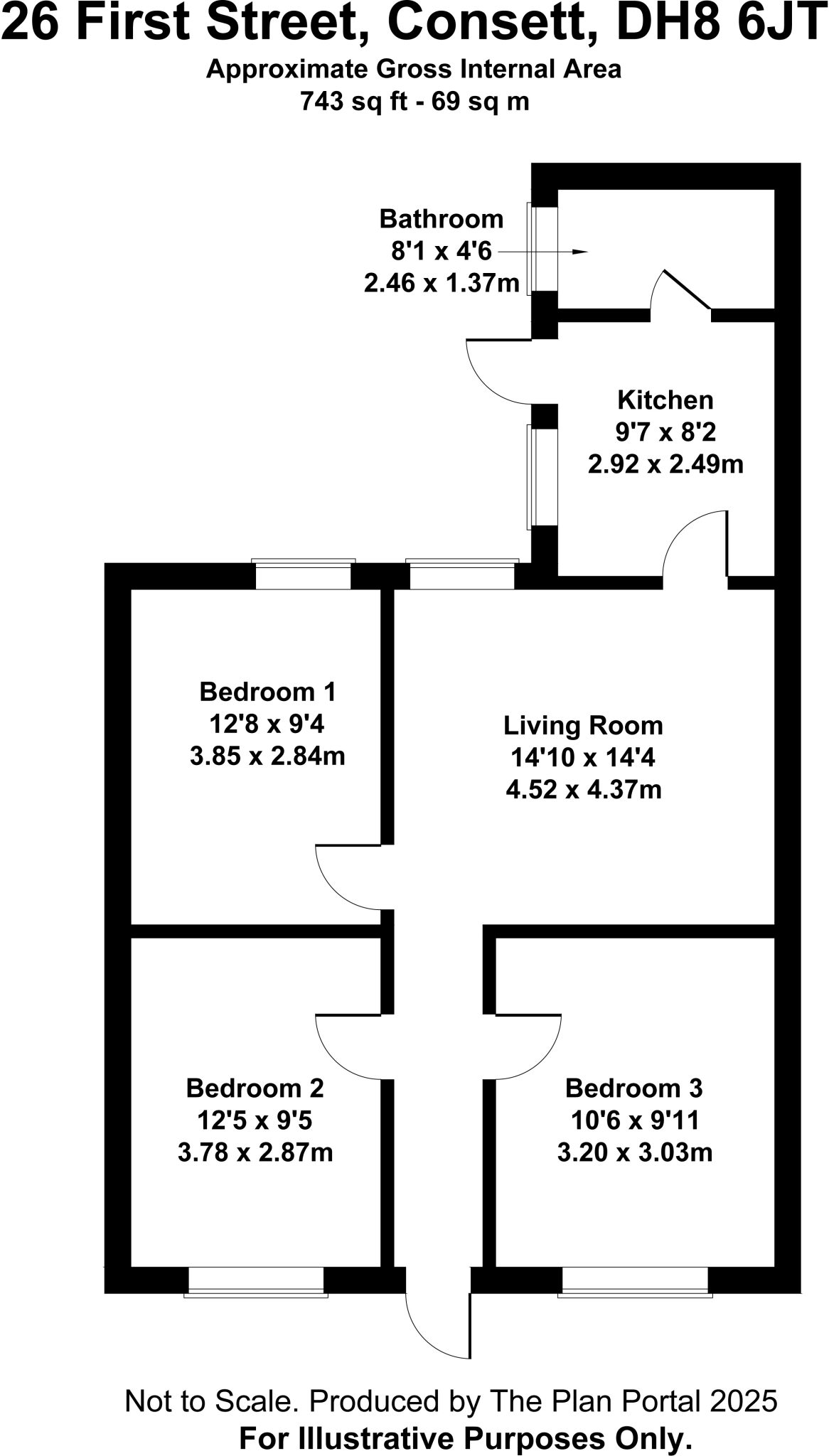 First Street, Consett, County Durham floorplan