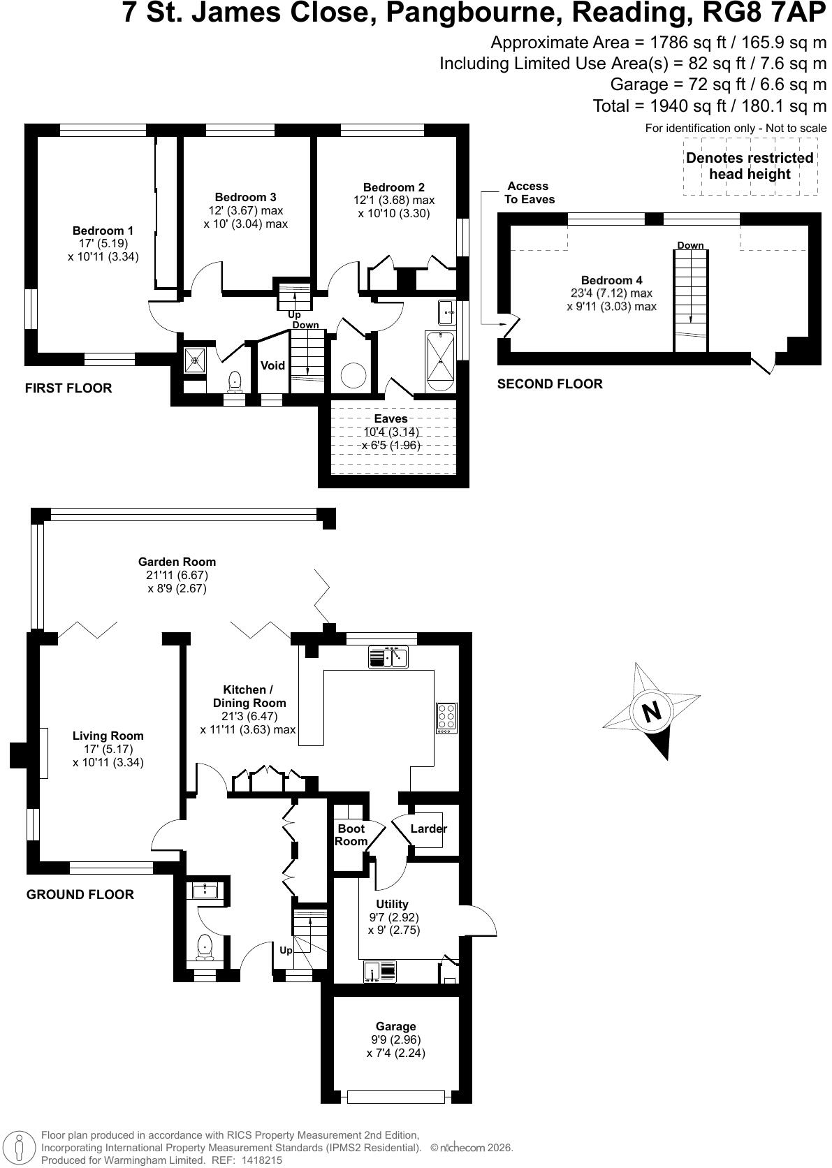7 St James Close, Pangbourne on Thames floorplan