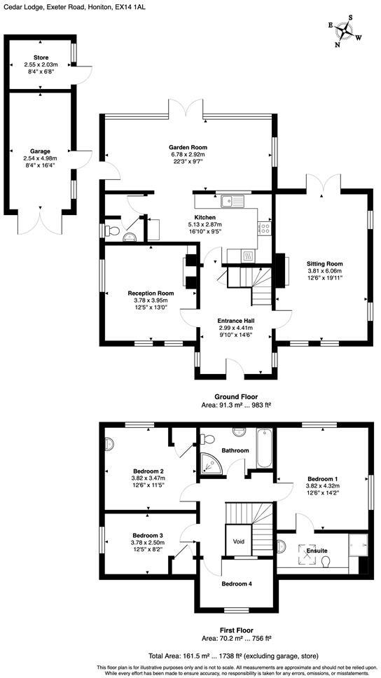 Exeter Road, Honiton floorplan