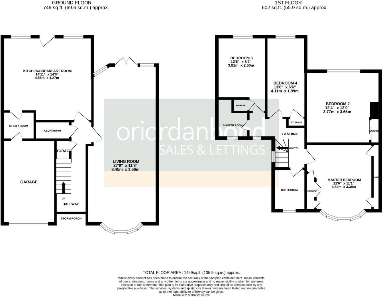 Bush Hill, The Headlands, Northampton NN3 floorplan