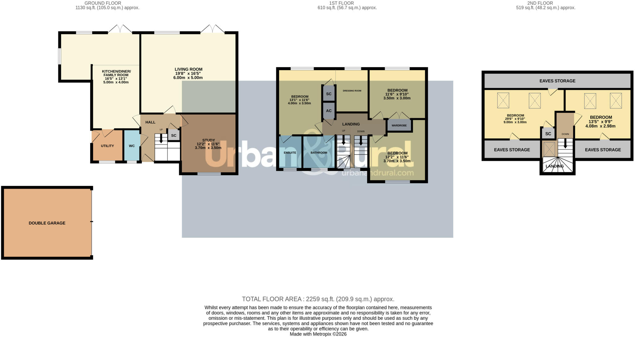 Walnut Acre, Marlborough Place, Toddington, Bedfordshire, LU5 floorplan