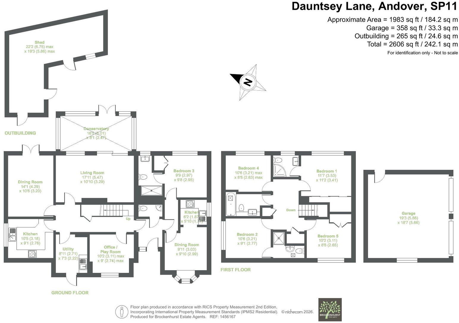 Dauntsey Lane, Weyhill, Andover, SP11 8EB floorplan
