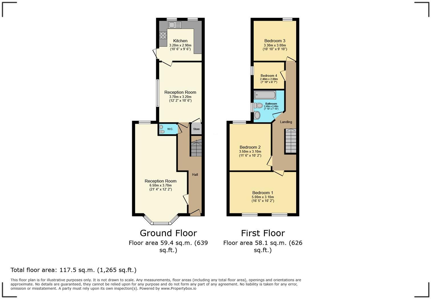 Court Road, Barry floorplan