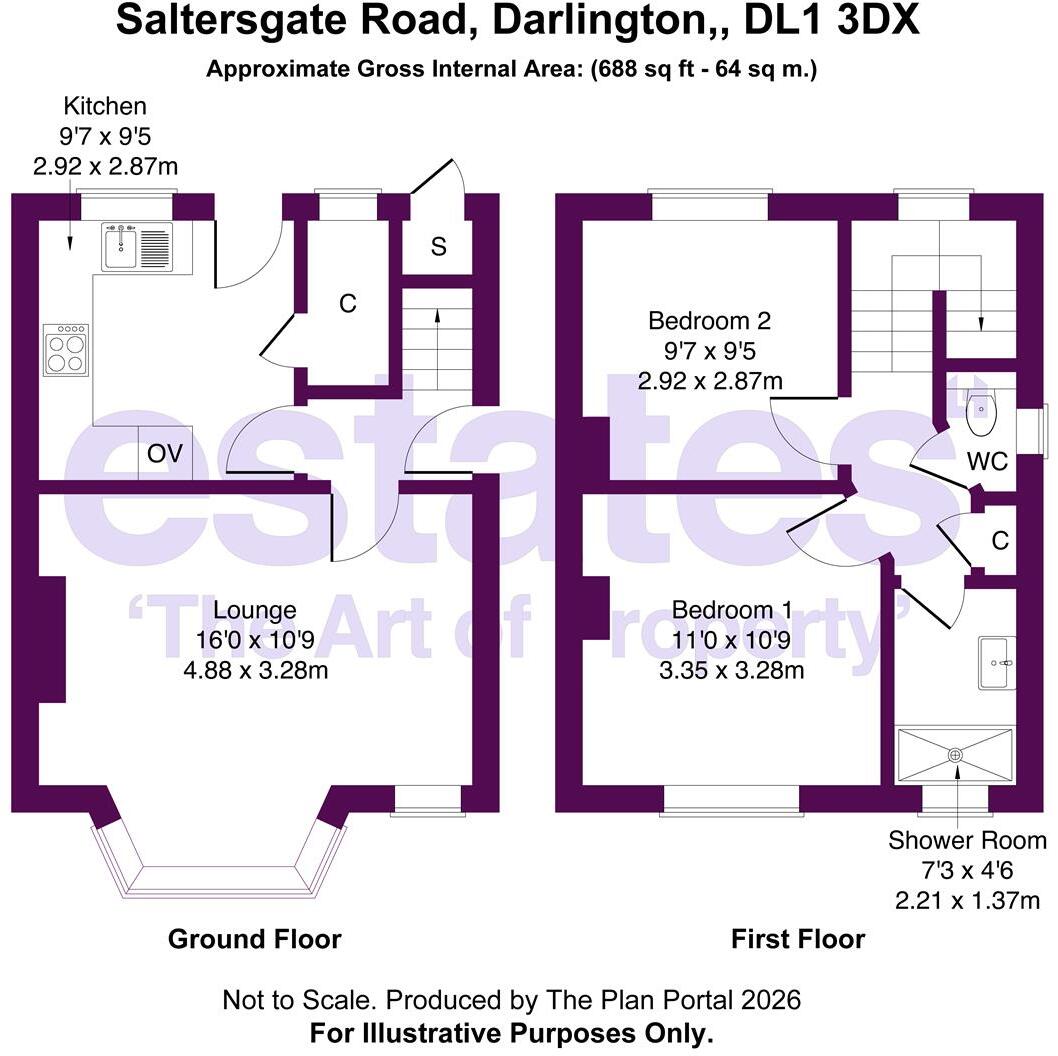 Saltersgate Road, Darlington, DL1 3DX floorplan