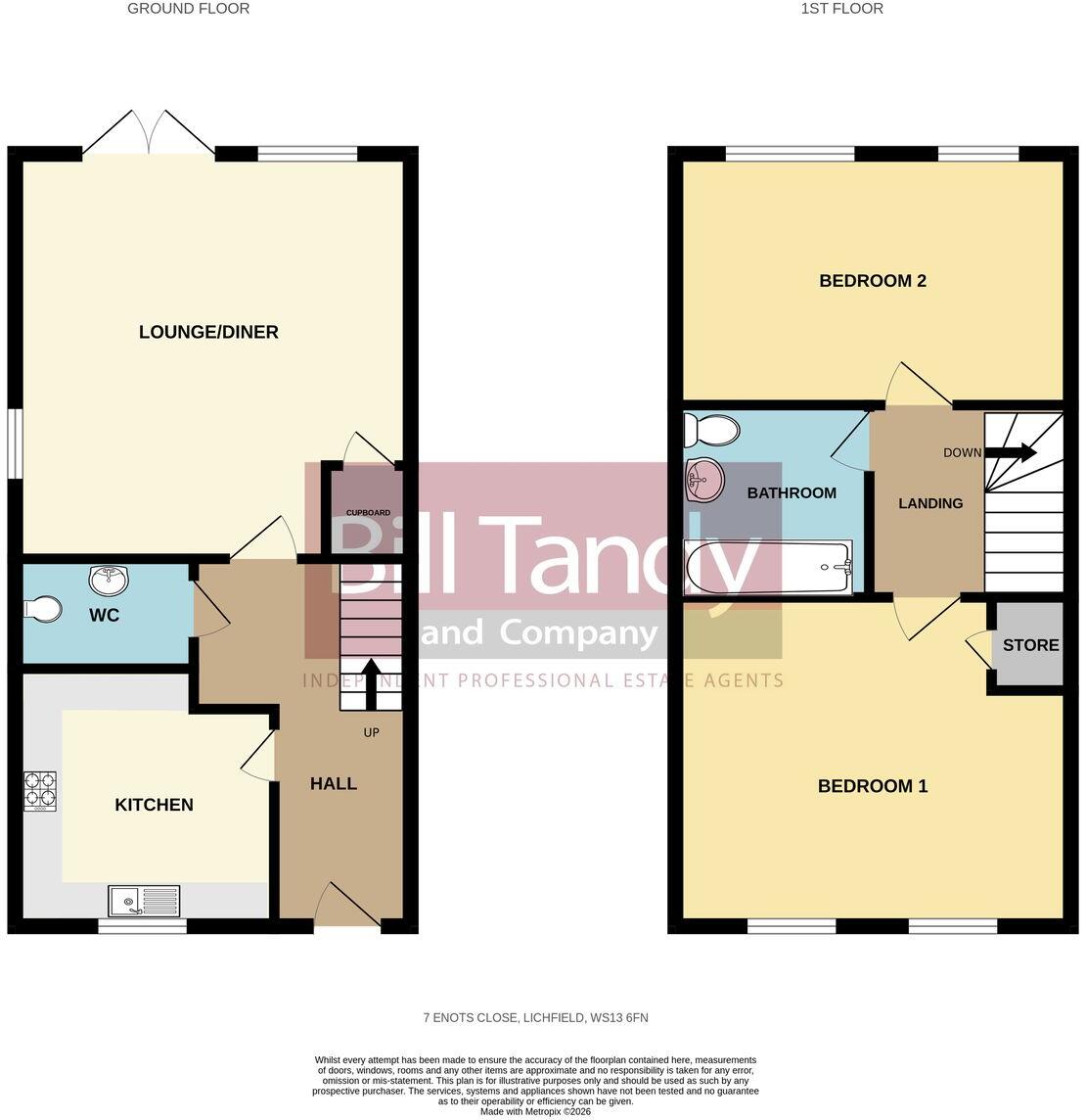 Enots Close, Lichfield, WS13 floorplan