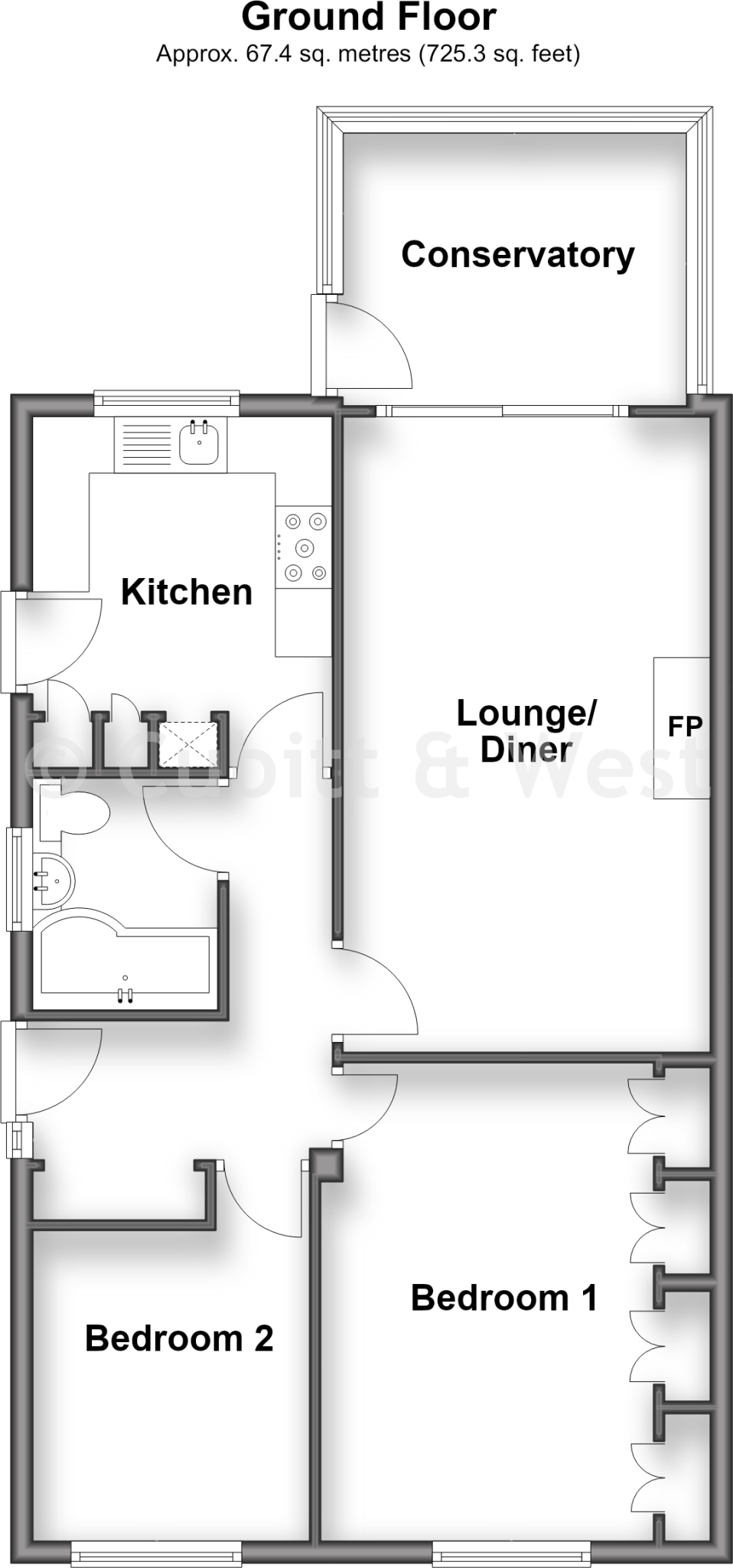 Hoddern Avenue, Peacehaven, East Sussex floorplan
