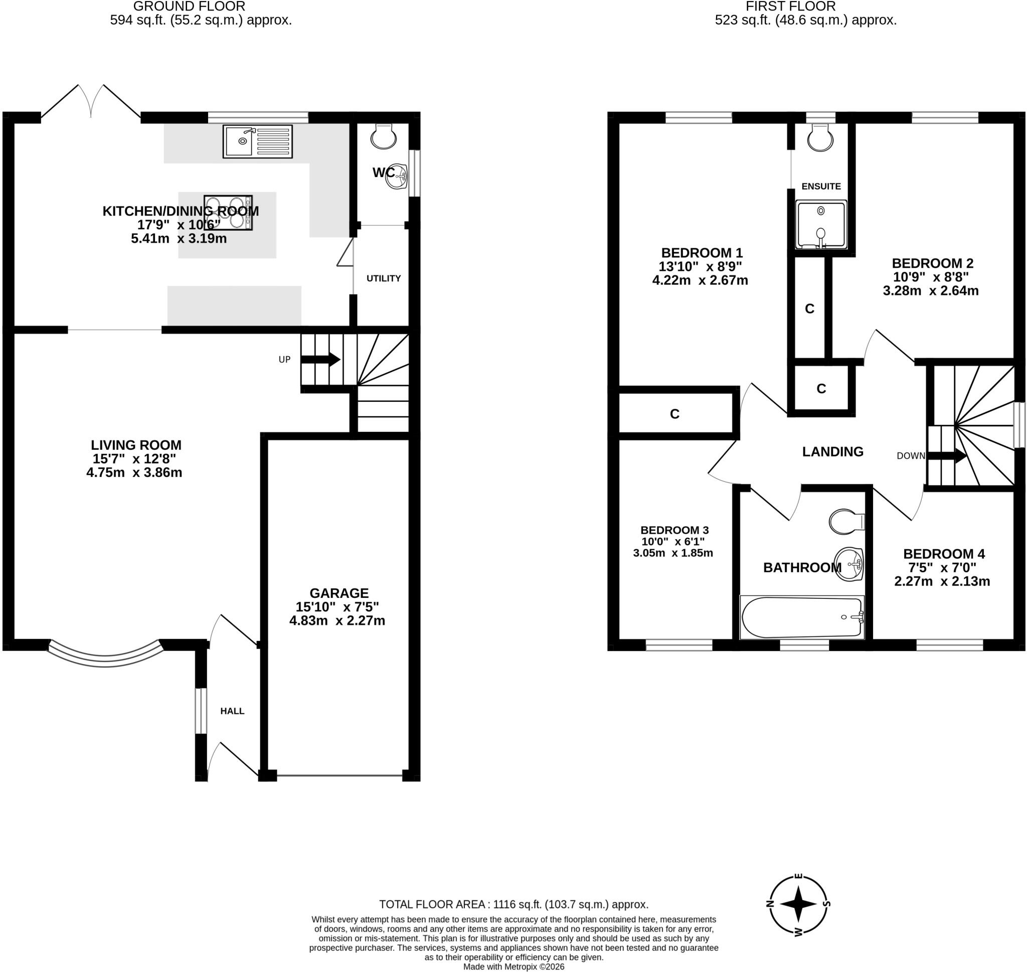 Lion d'Angers, Wiveliscombe, Taunton, Somerset, TA4 floorplan