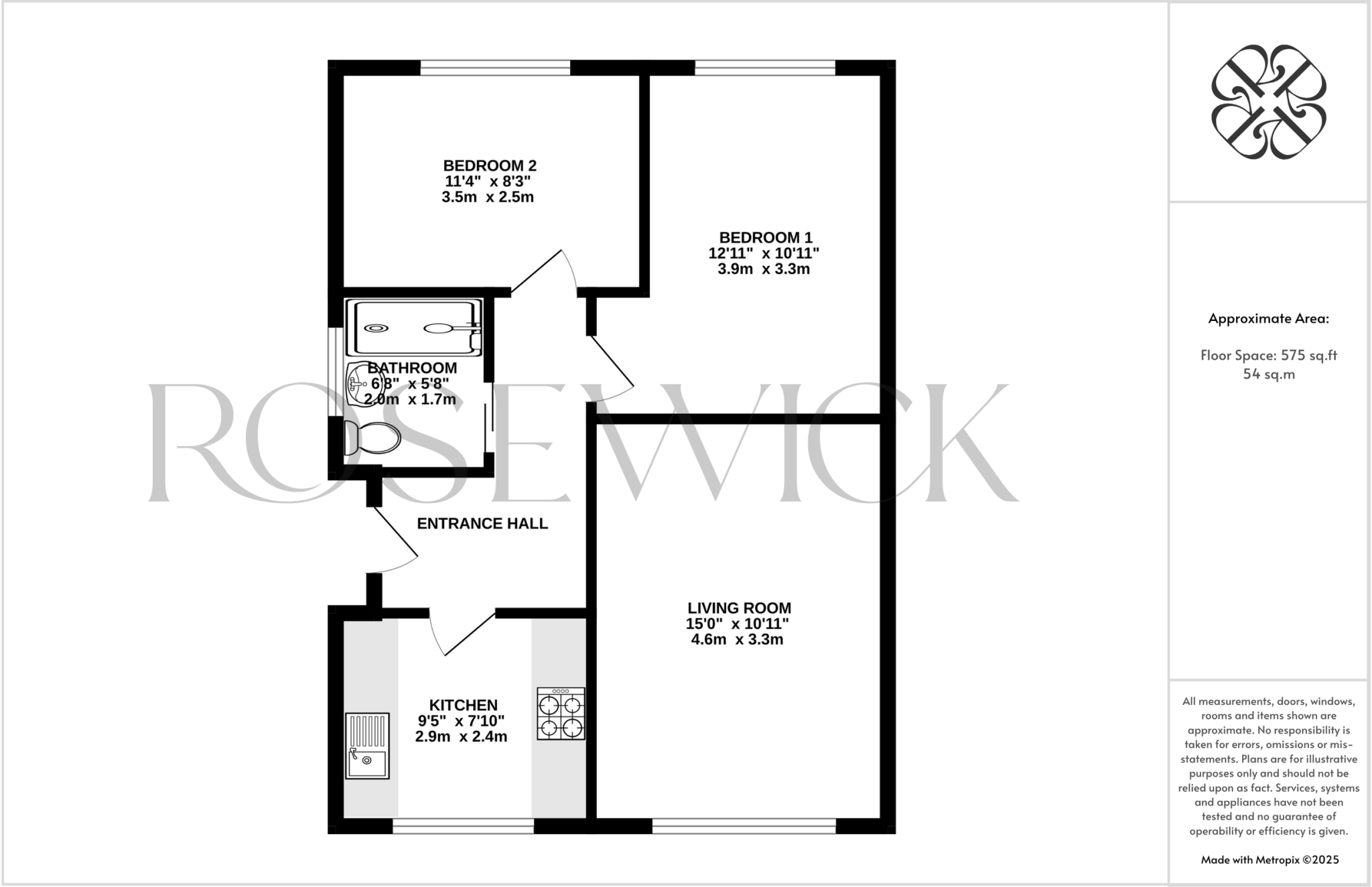 Ebor Mount, Kippax, LS25 floorplan