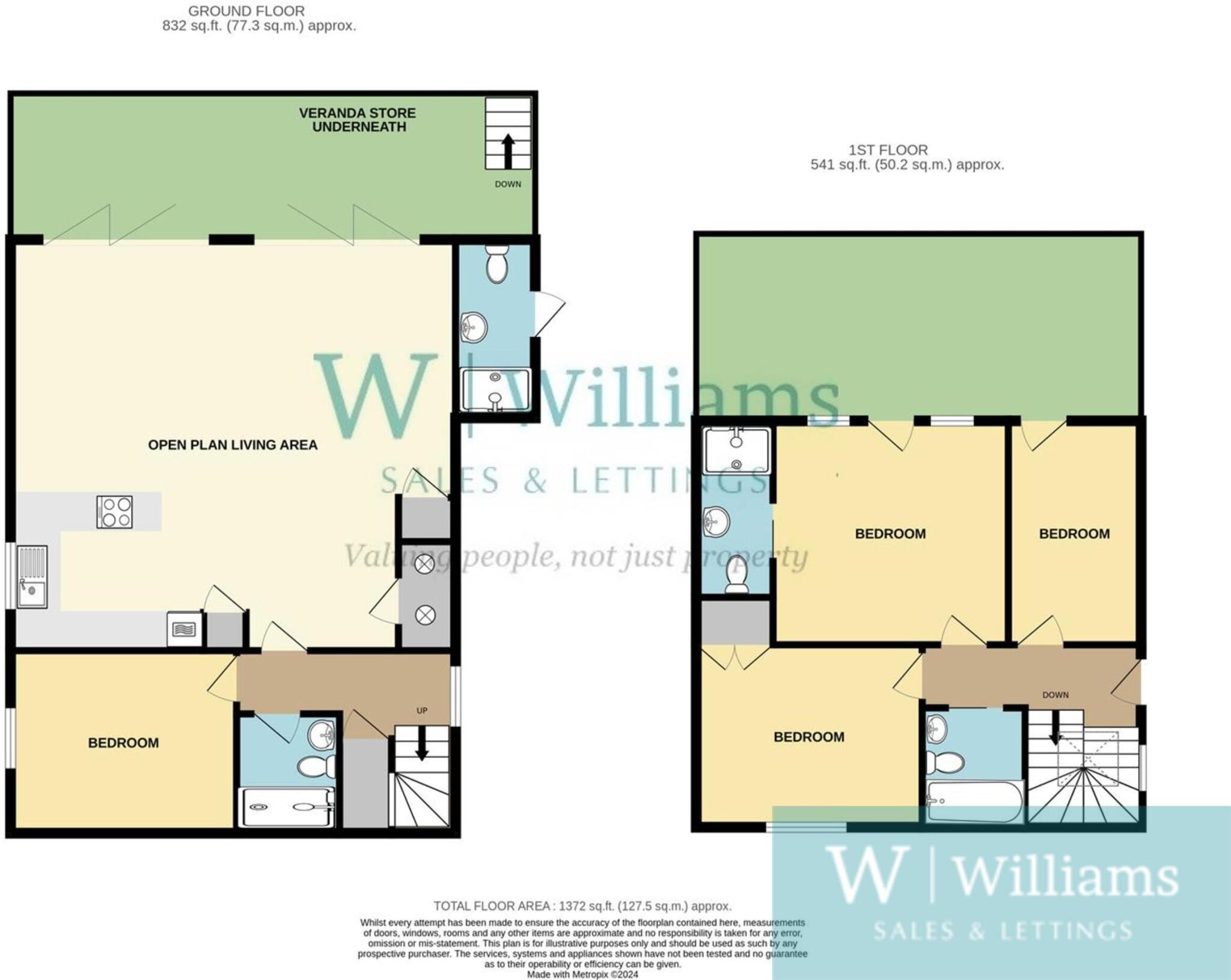 THE HOUSE ON THE BEACH, Woodside, Wootton floorplan