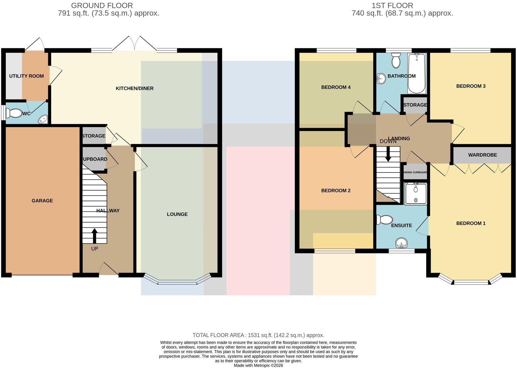 Dan Y Berllan Radyr Cardiff CF15 8HJ floorplan