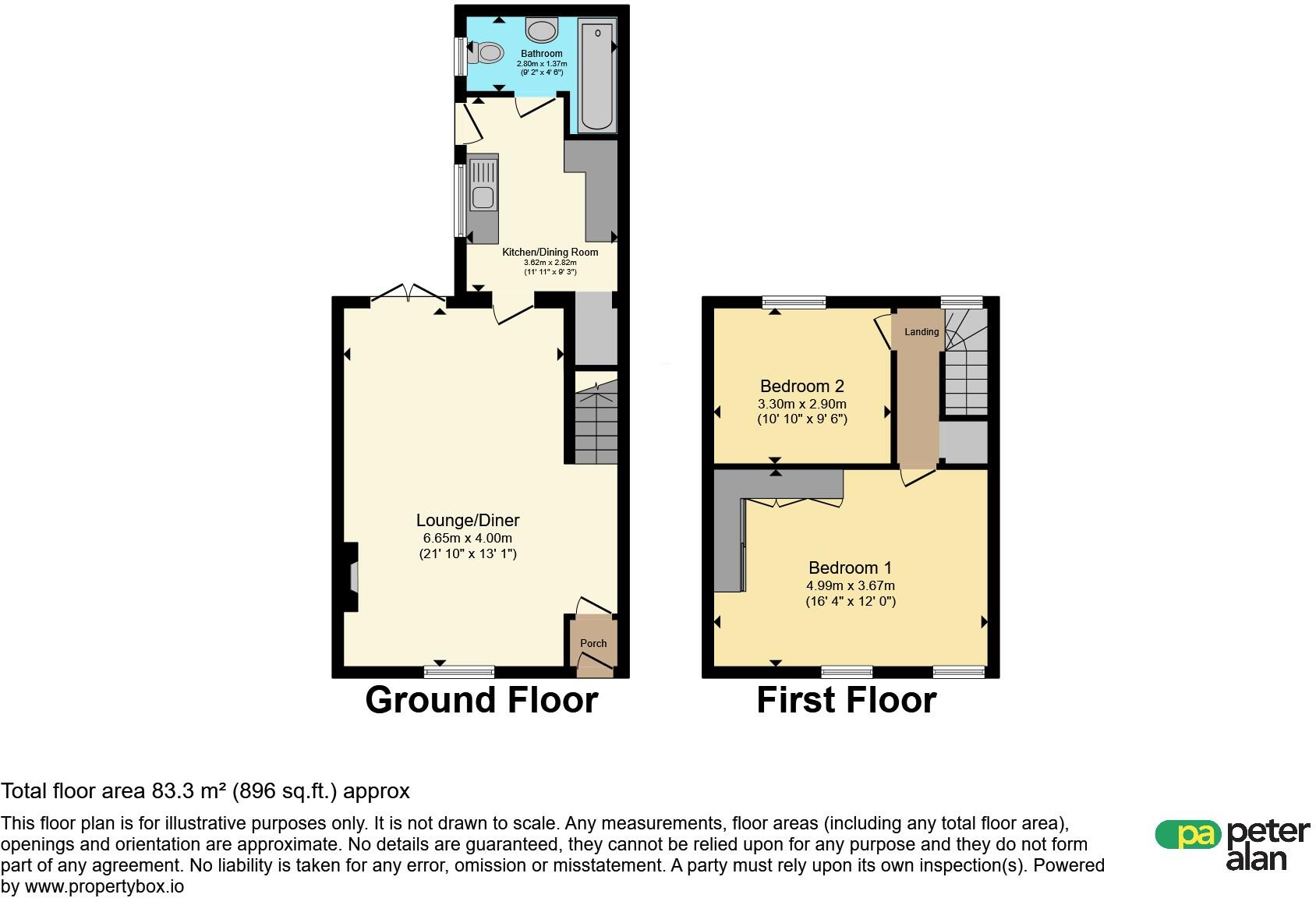 Ty-Newydd Street, Pontlottyn, Bargoed floorplan