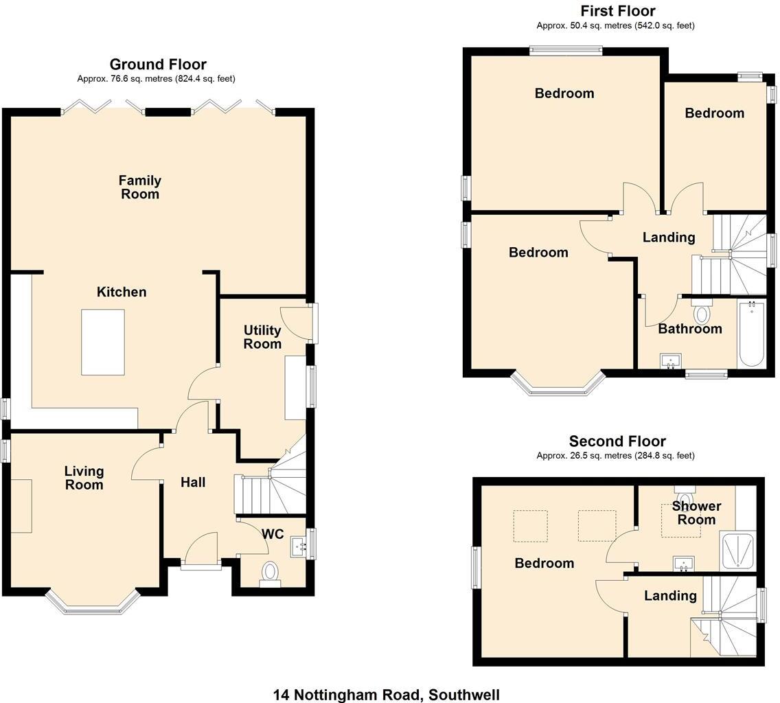 Nottingham Road, Southwell floorplan