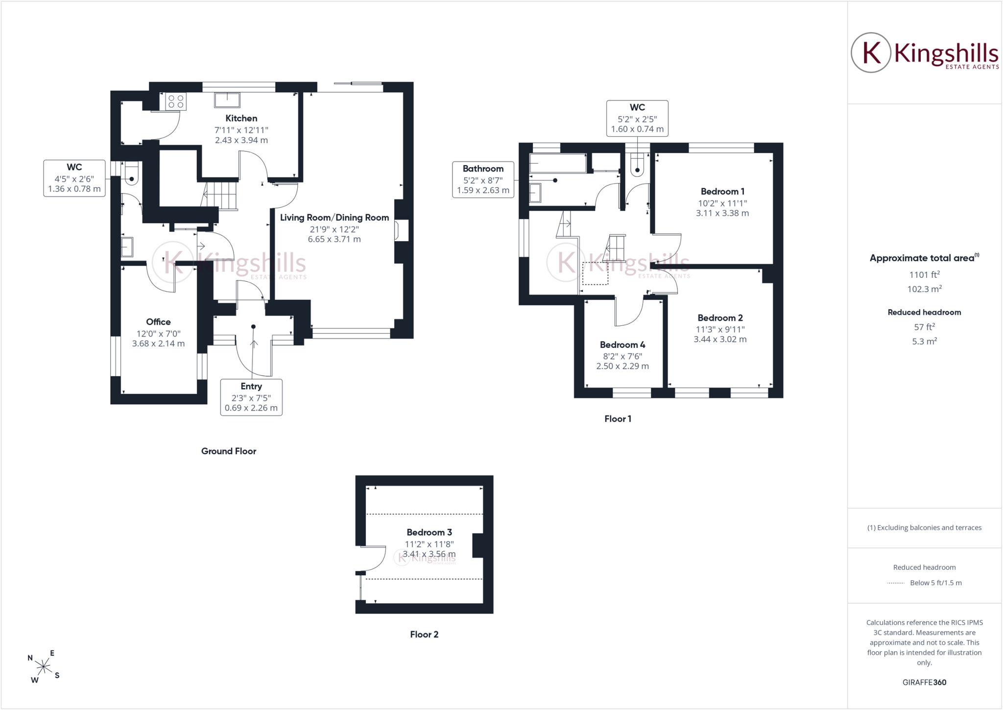 Deeds Grove, High Wycombe, Buckinghamshire, HP12 3NZ floorplan