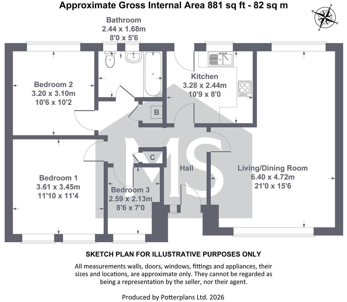 8, Beech Drive, Kirkbymoorside, York floorplan