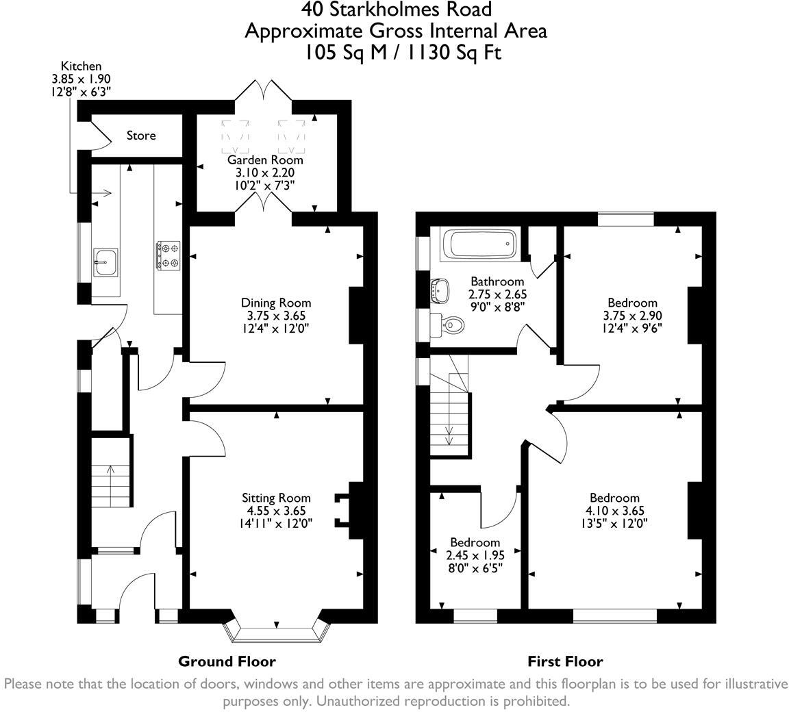 Starkholmes Road, Matlock floorplan