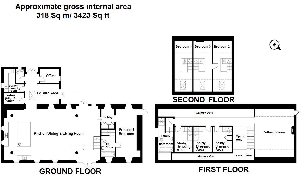 Harolds Barn, Trellech, NP25 floorplan