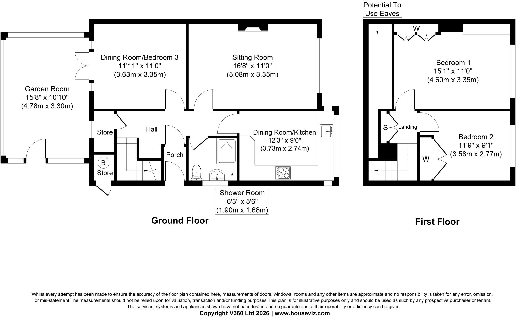 32 Airedale View, Cross Hills, BD20 7DJ floorplan