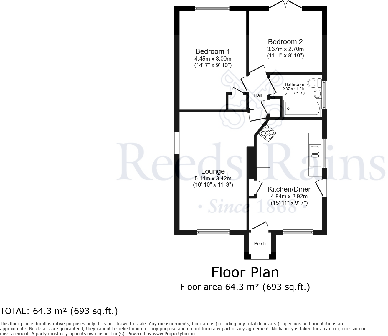 The Hollies, Osgodby, Selby, North Yorkshire, YO8 floorplan