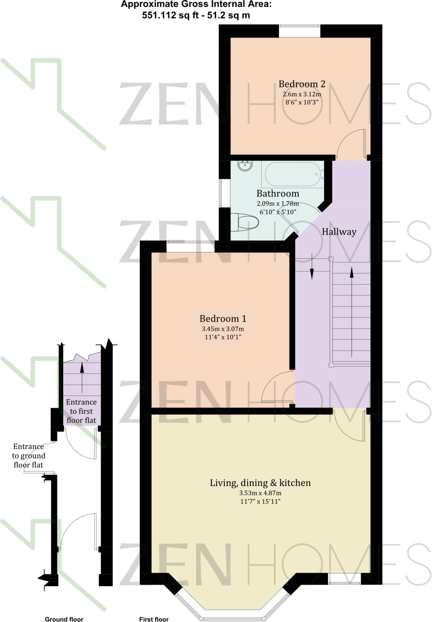 Handsworth Road, London floorplan