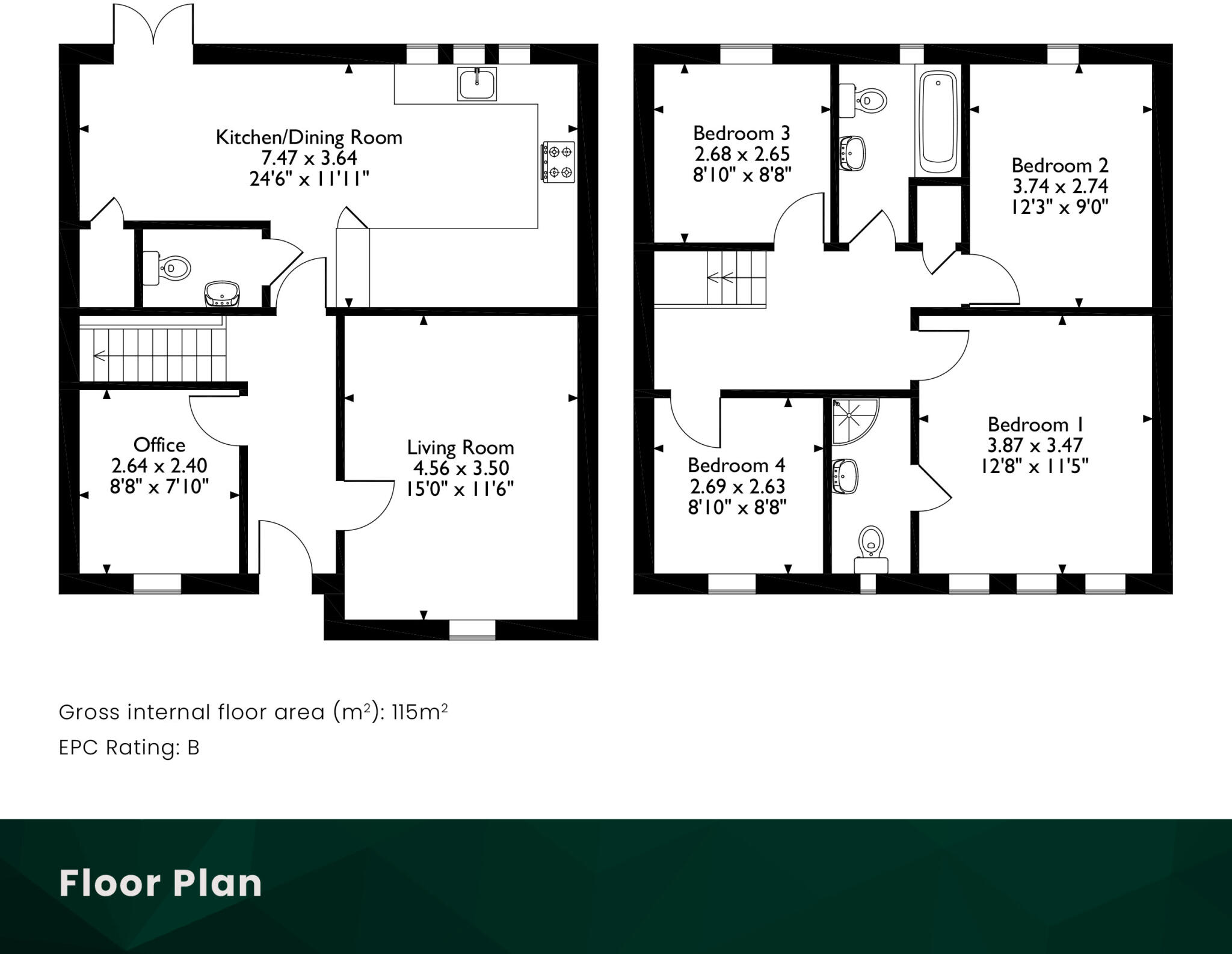 52 Oswald Street, Carnoustie, DD7 7DN floorplan