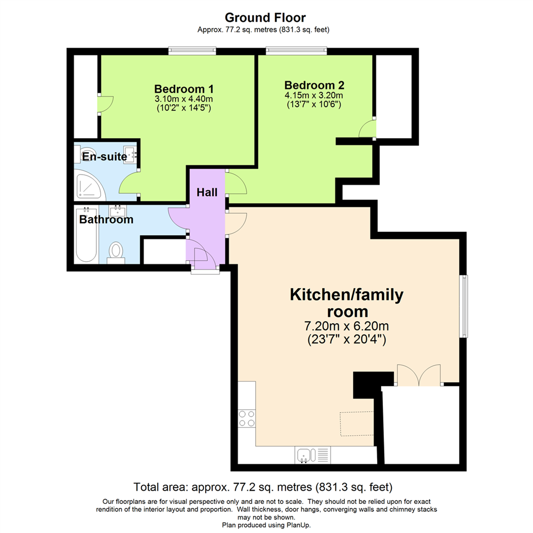 Rushden Memorial Hall, Hayway, Rushden floorplan