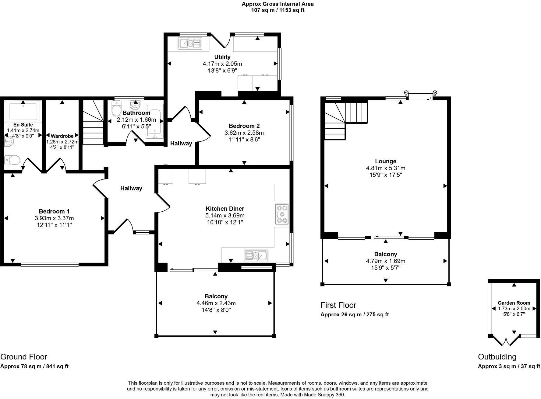 Mount Ida Road, Prestatyn, LL19 9EL floorplan