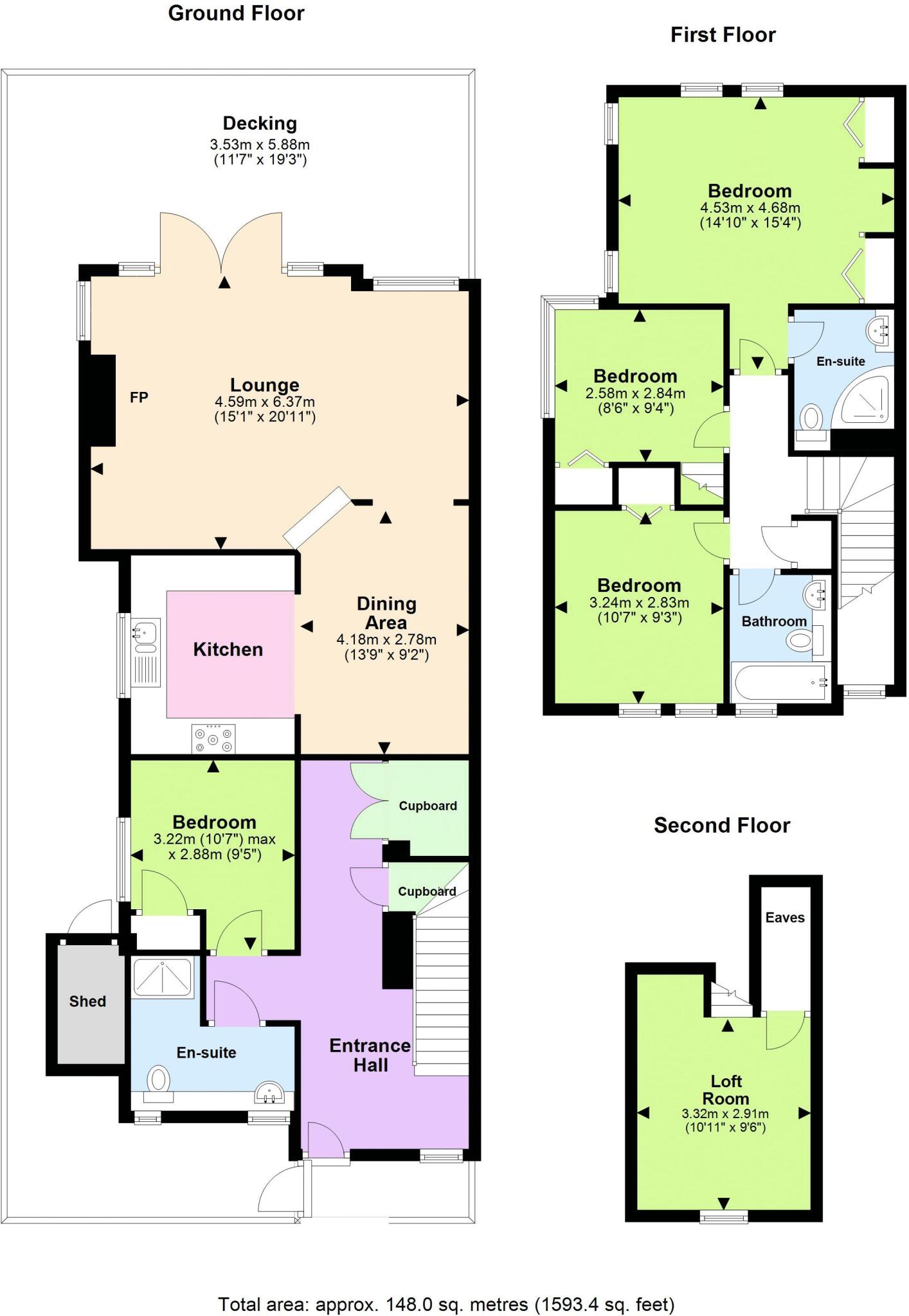 16 The Landings, Station Road, South Cerney, Cirencester, GL7 5LU. floorplan